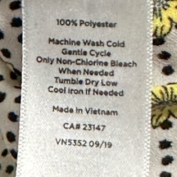 Talbots Sleeveless Sunflower Ruffle Boho Top - Picture 3 of 4